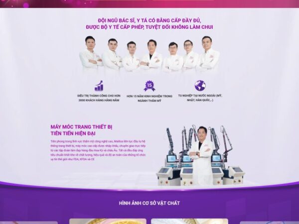 Theme wordpress thẩm mỹ viện giống mailisa