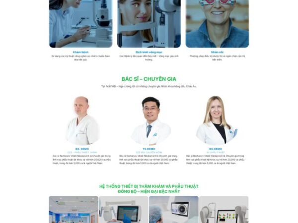 Theme wordpress phòng khám mắt