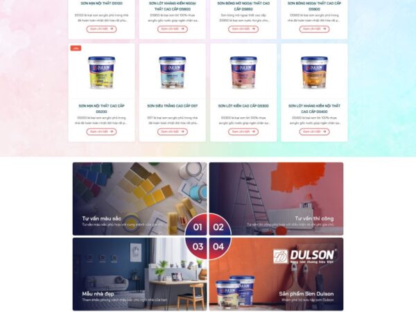 Theme wordpress bán sơn nước 3